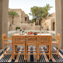 Carey teak dining set discount